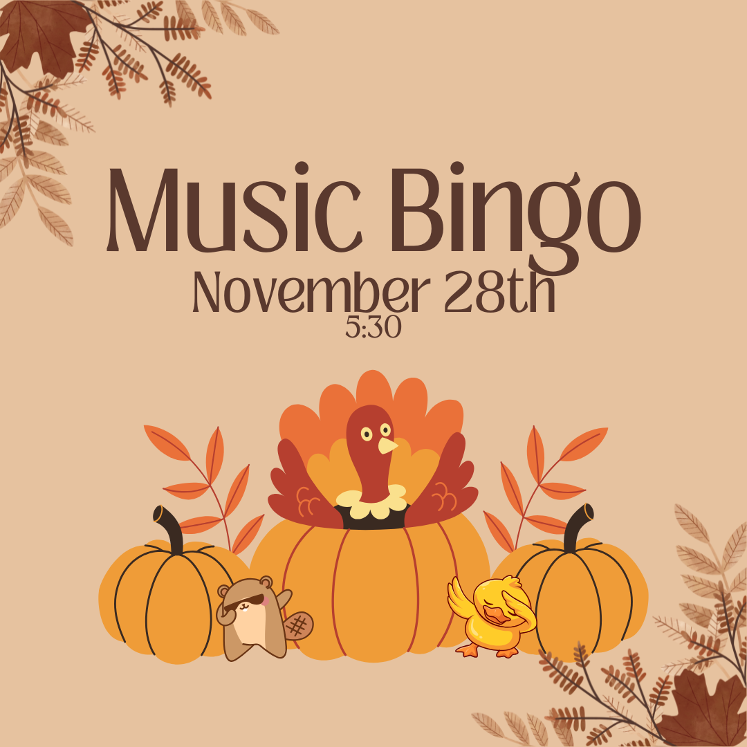 Music Bingo: November 28th