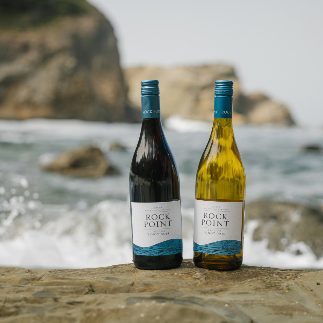 Rock Point Pinot Noir & PInot Gris at coast